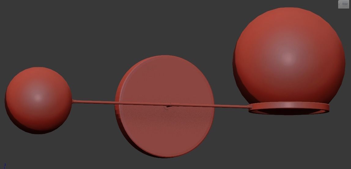 CONTRAPESSO LED DOUBLE SCONCE 3D model_1