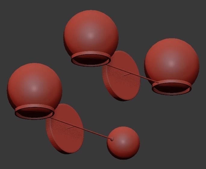 CONTRAPESSO LED DOUBLE SCONCE 3D model_3