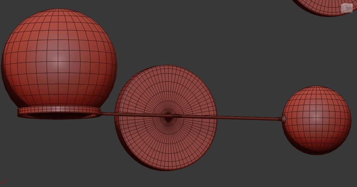 CONTRAPESSO LED DOUBLE SCONCE 3D model_4