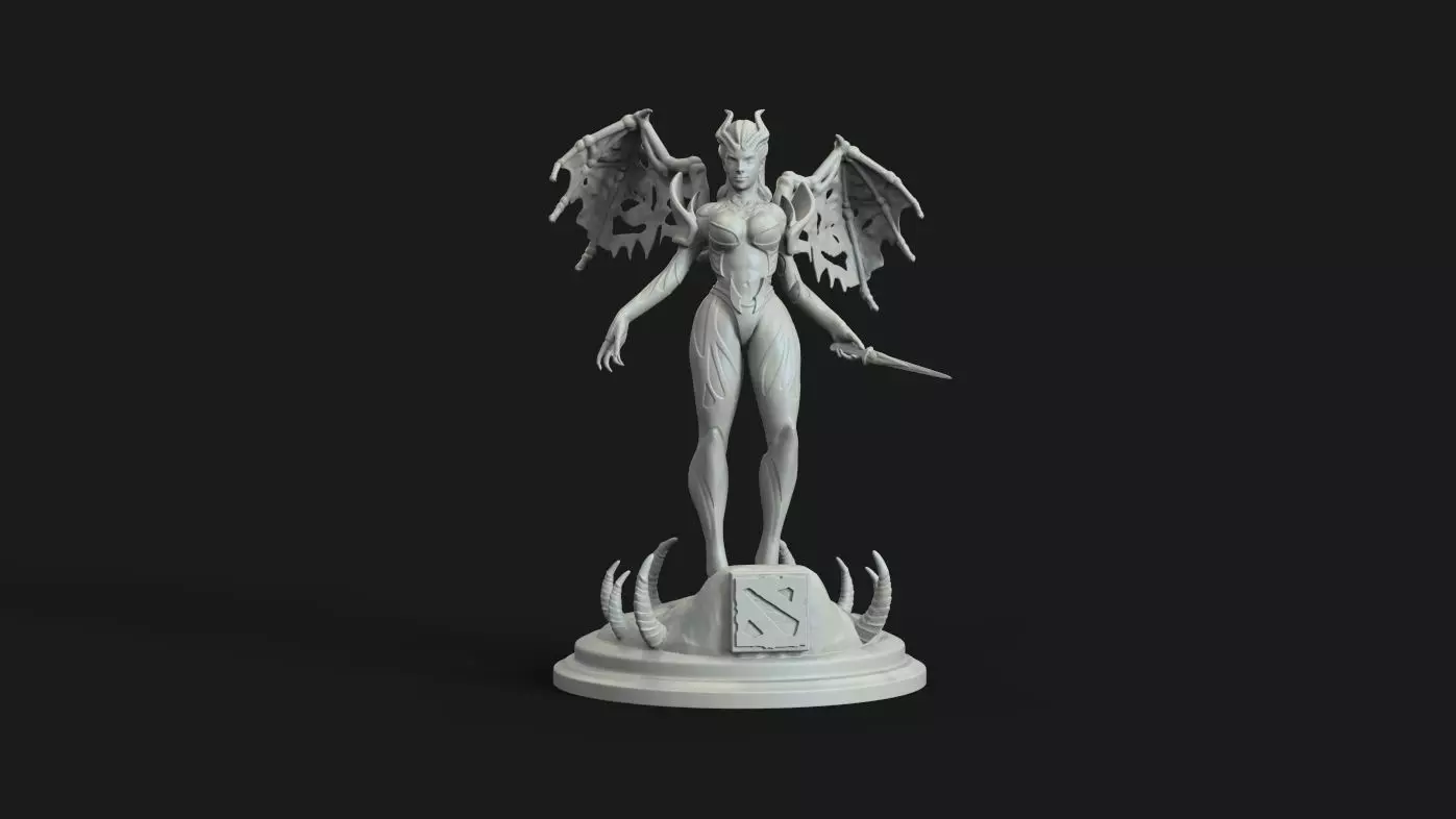 queen of pain dota 2 3D print model_0