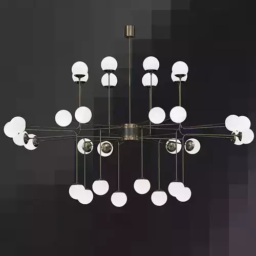 Stilnovo style Italian Chandelier
