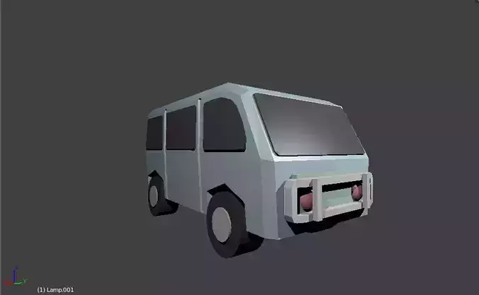 Low poly Van car