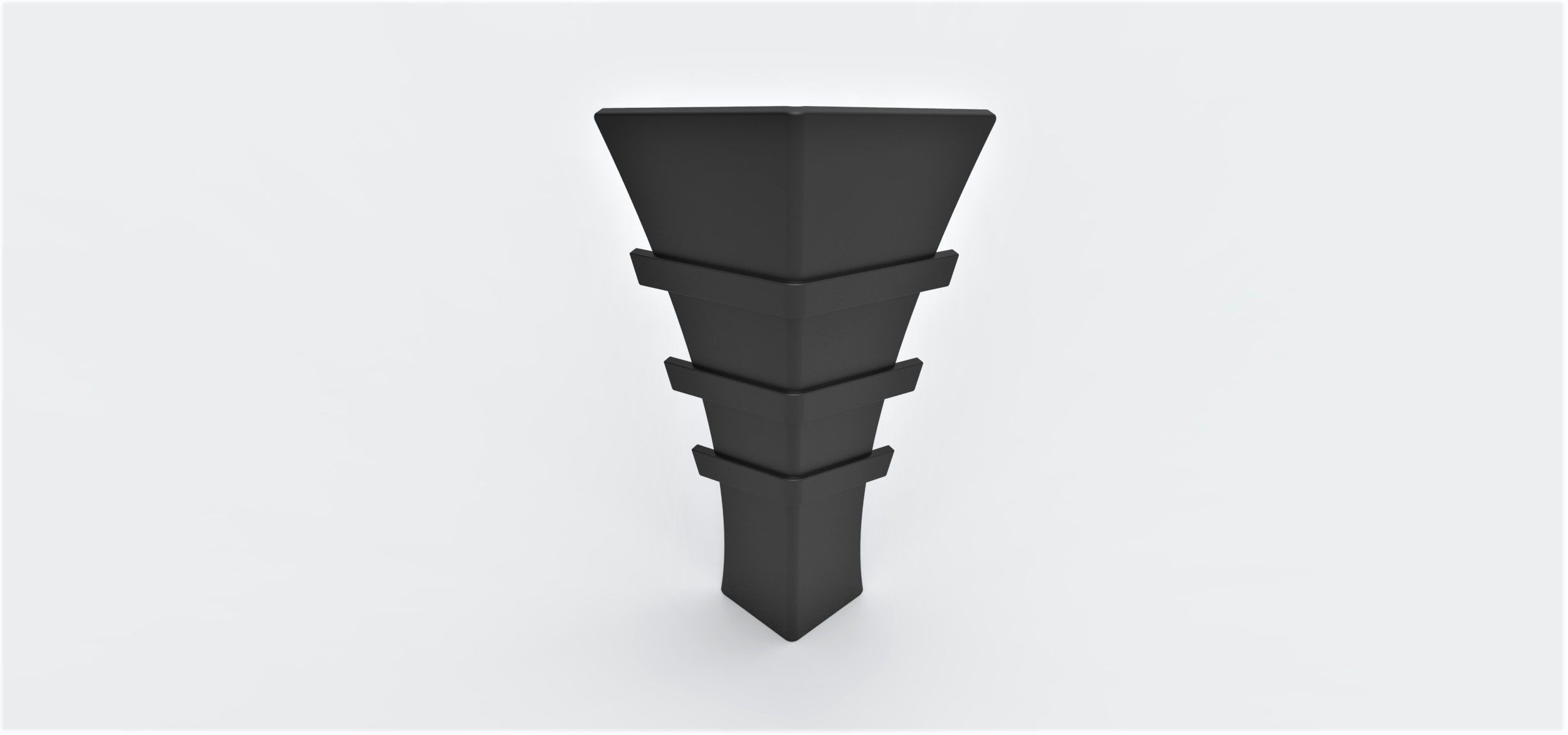 Shin armor of Batman 1989 3D print model_4