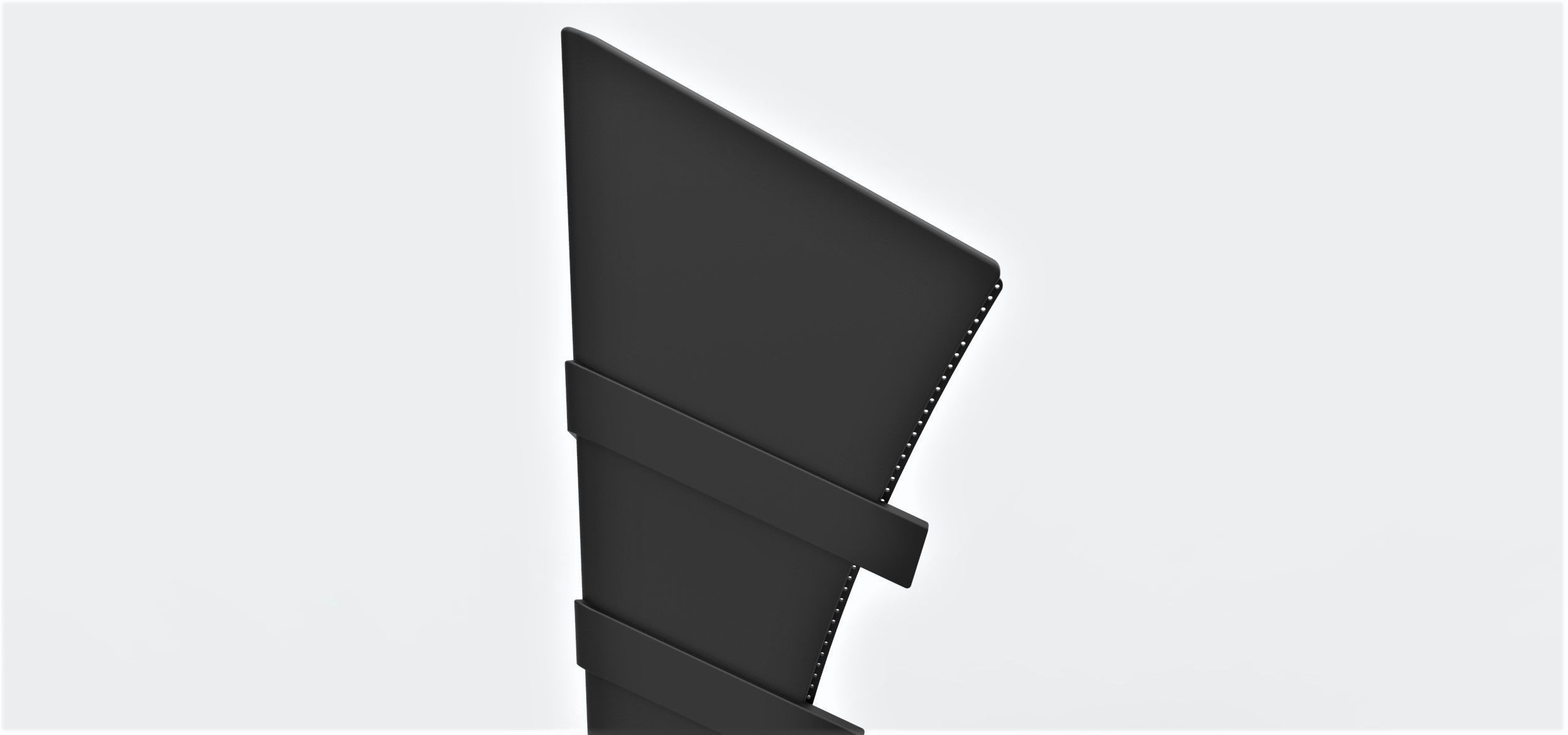 Shin armor of Batman 1989 3D print model_11