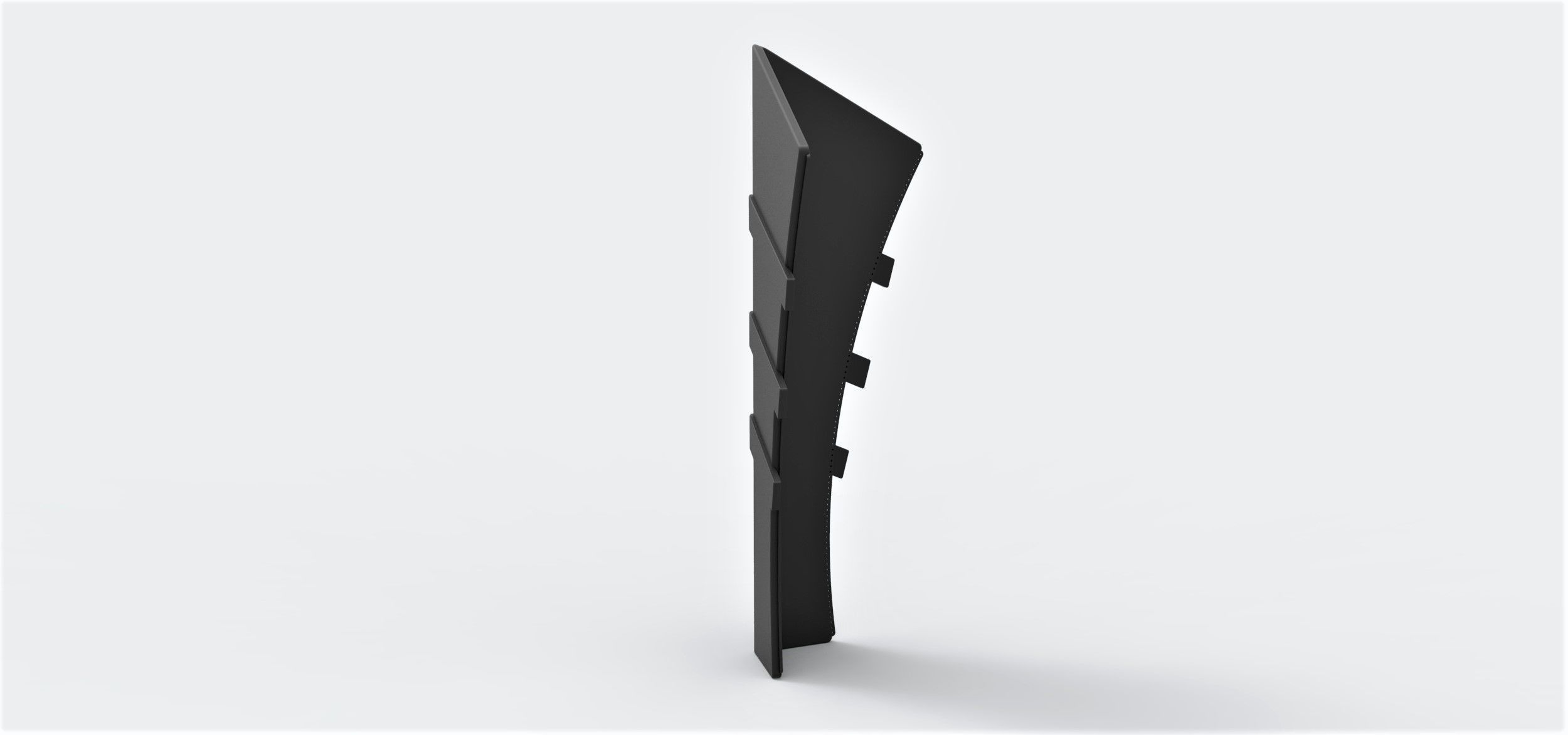 Shin armor of Batman 1989 3D print model_8