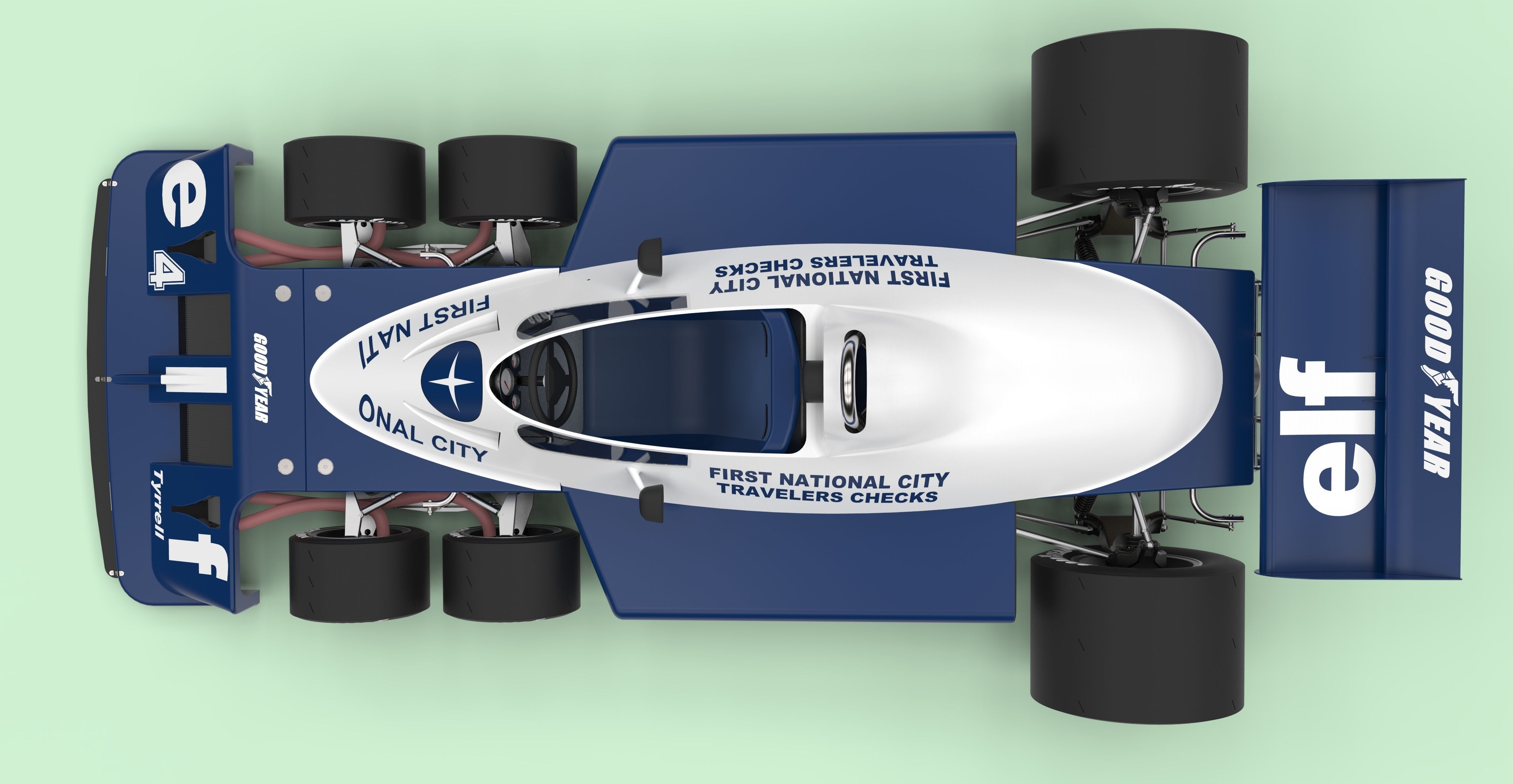 Tyrrell P34B six-wheeler Formula 1 3D model_7