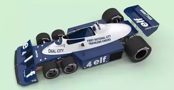 Tyrrell P34B six-wheeler Formula 1 3D model