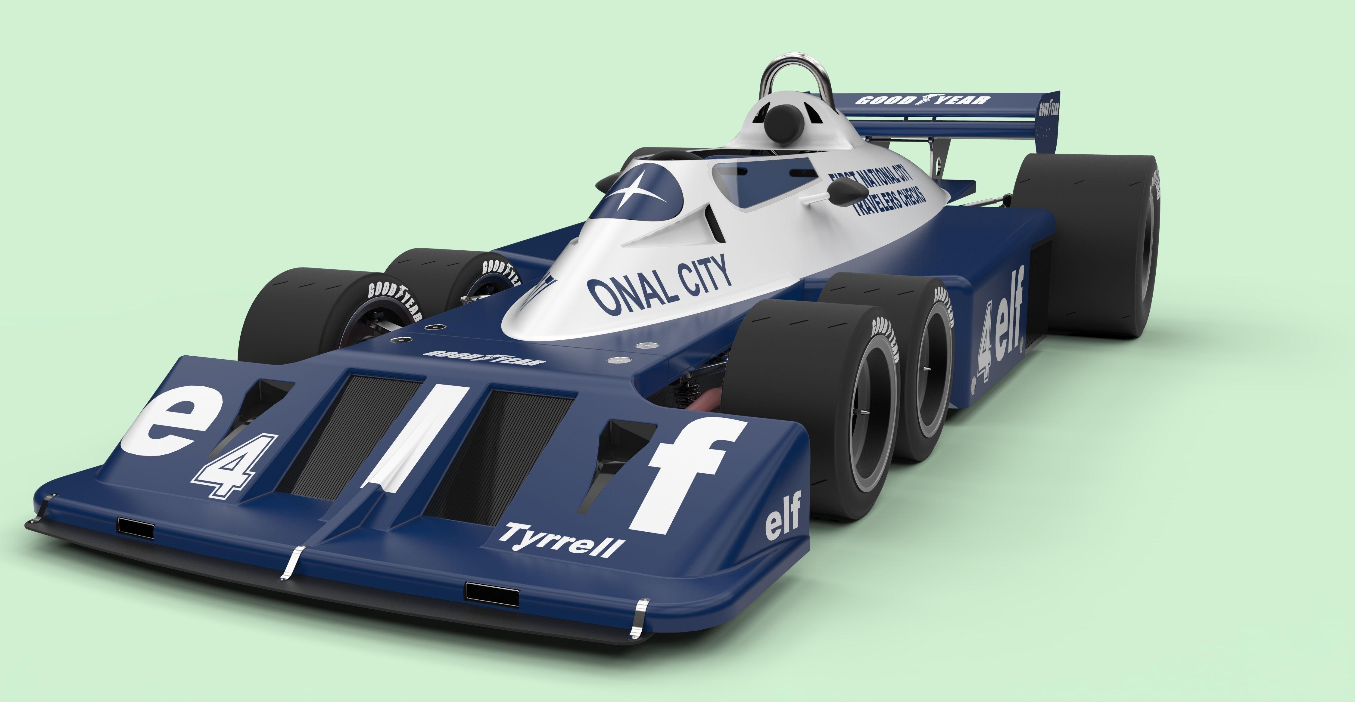 Tyrrell P34B six-wheeler Formula 1 3D model_3