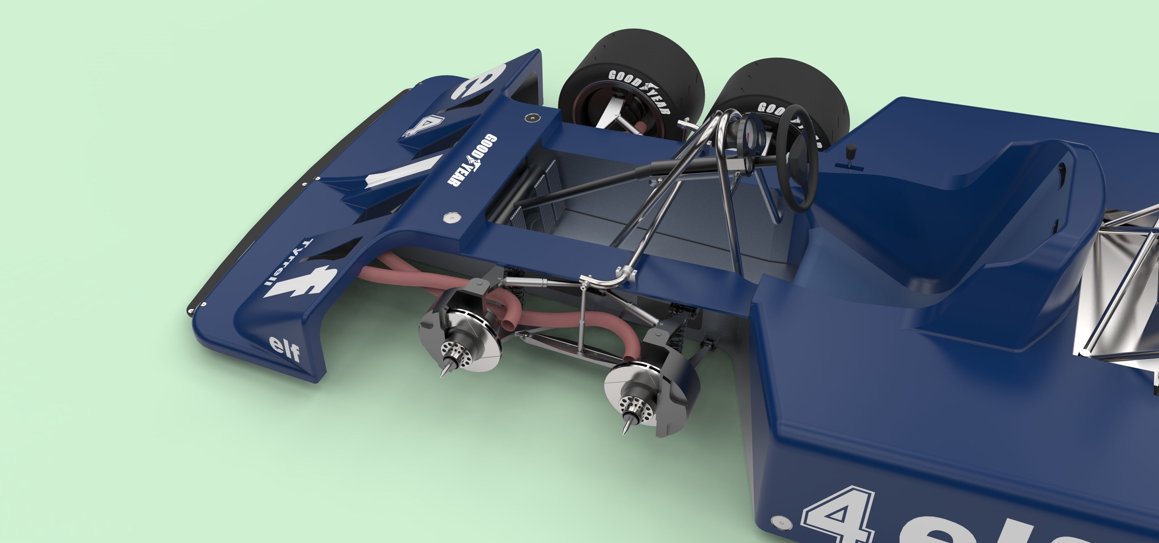 Tyrrell P34B six-wheeler Formula 1 3D model_13