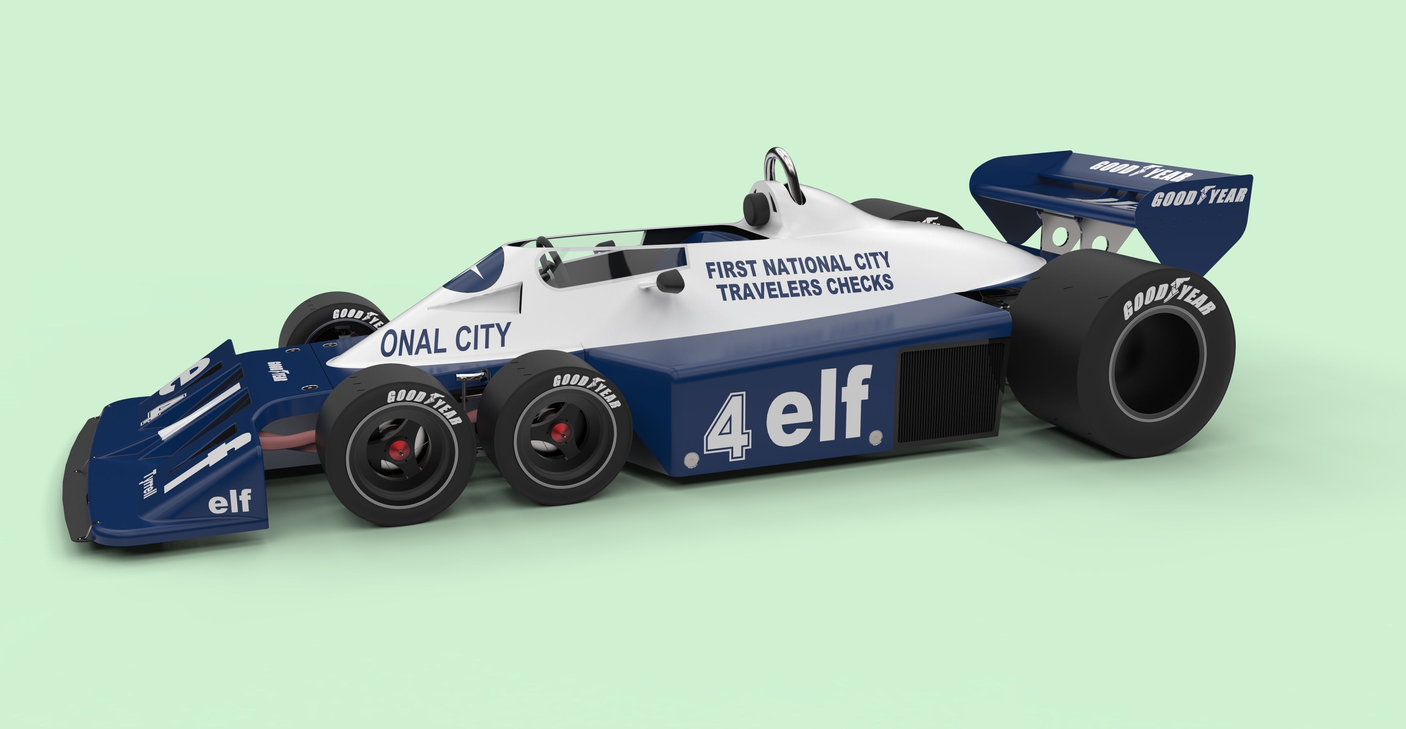 Tyrrell P34B six-wheeler Formula 1 3D model_1