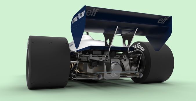 Tyrrell P34B six-wheeler Formula 1 3D model_8