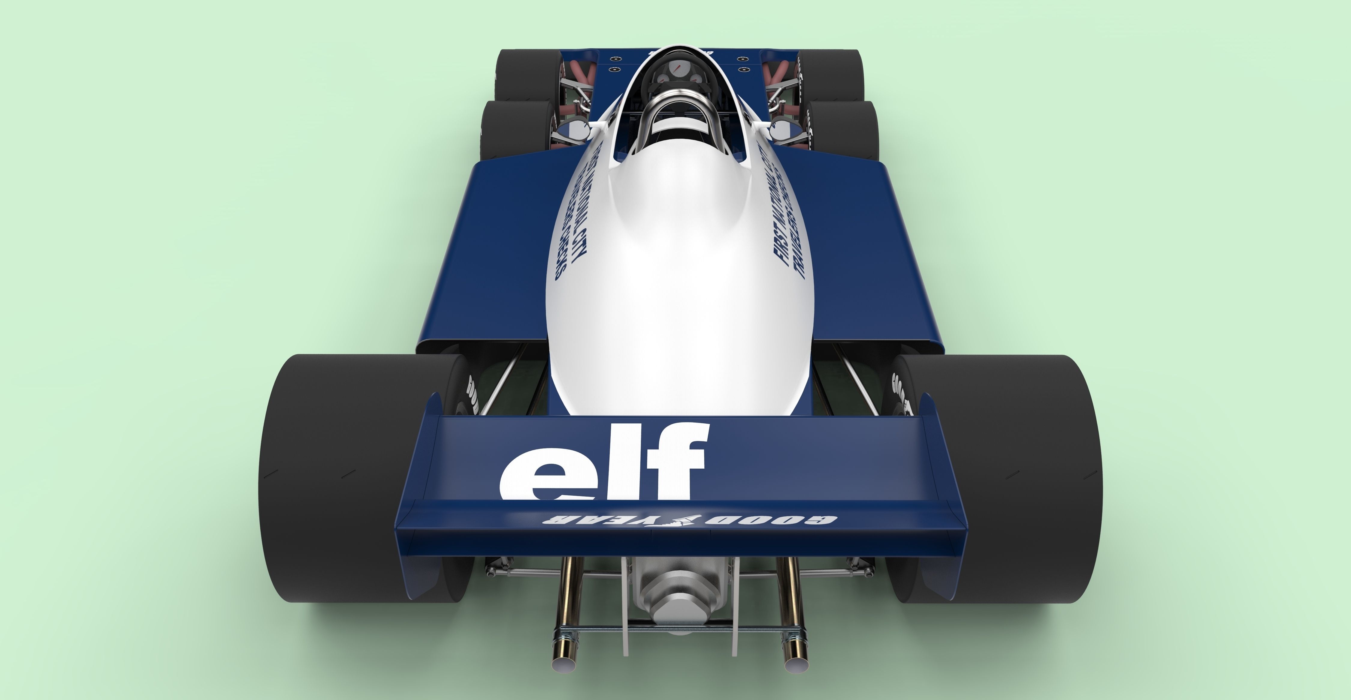 Tyrrell P34B six-wheeler Formula 1 3D model_9