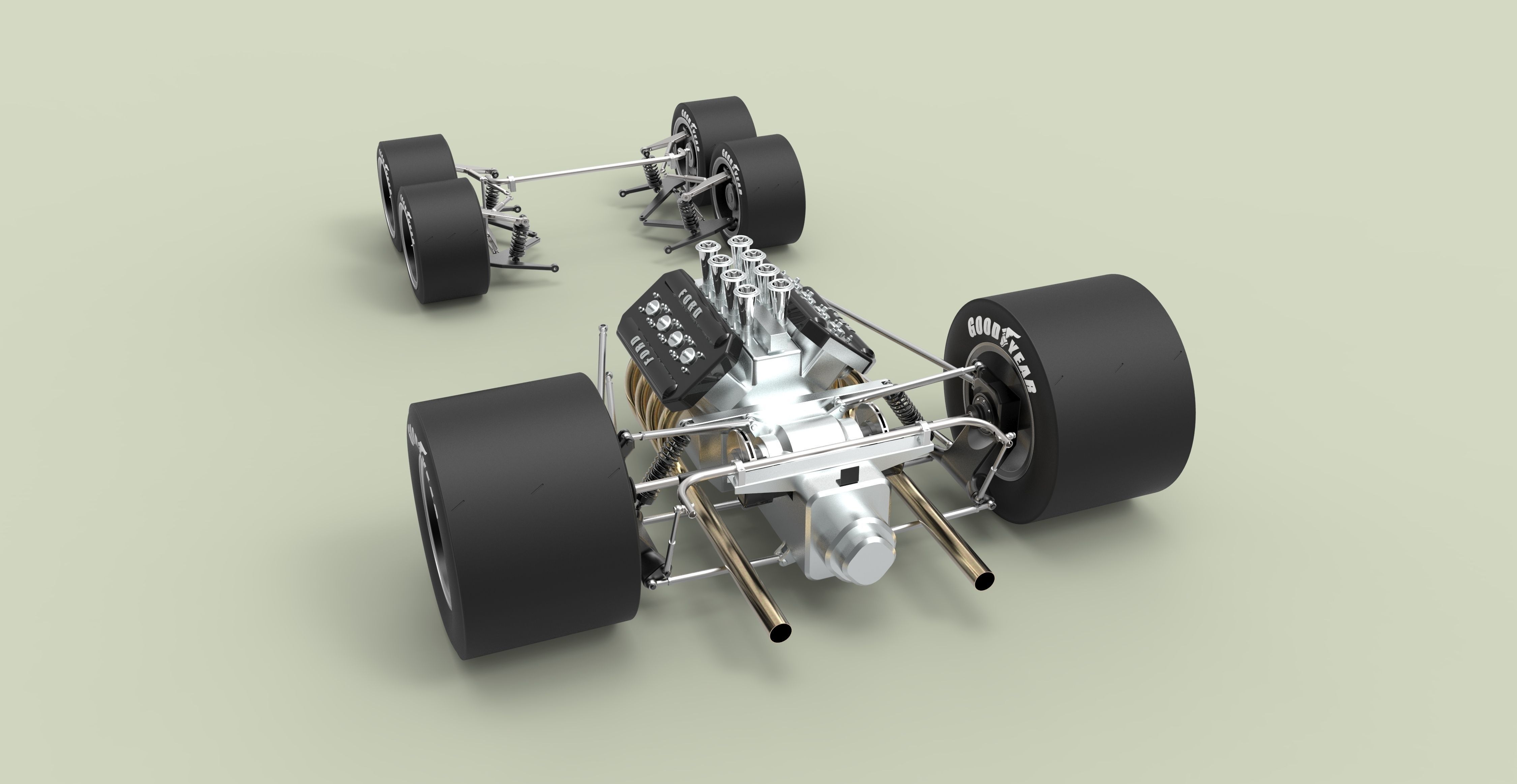 Tyrrell P34B six-wheeler Formula 1 3D model_14