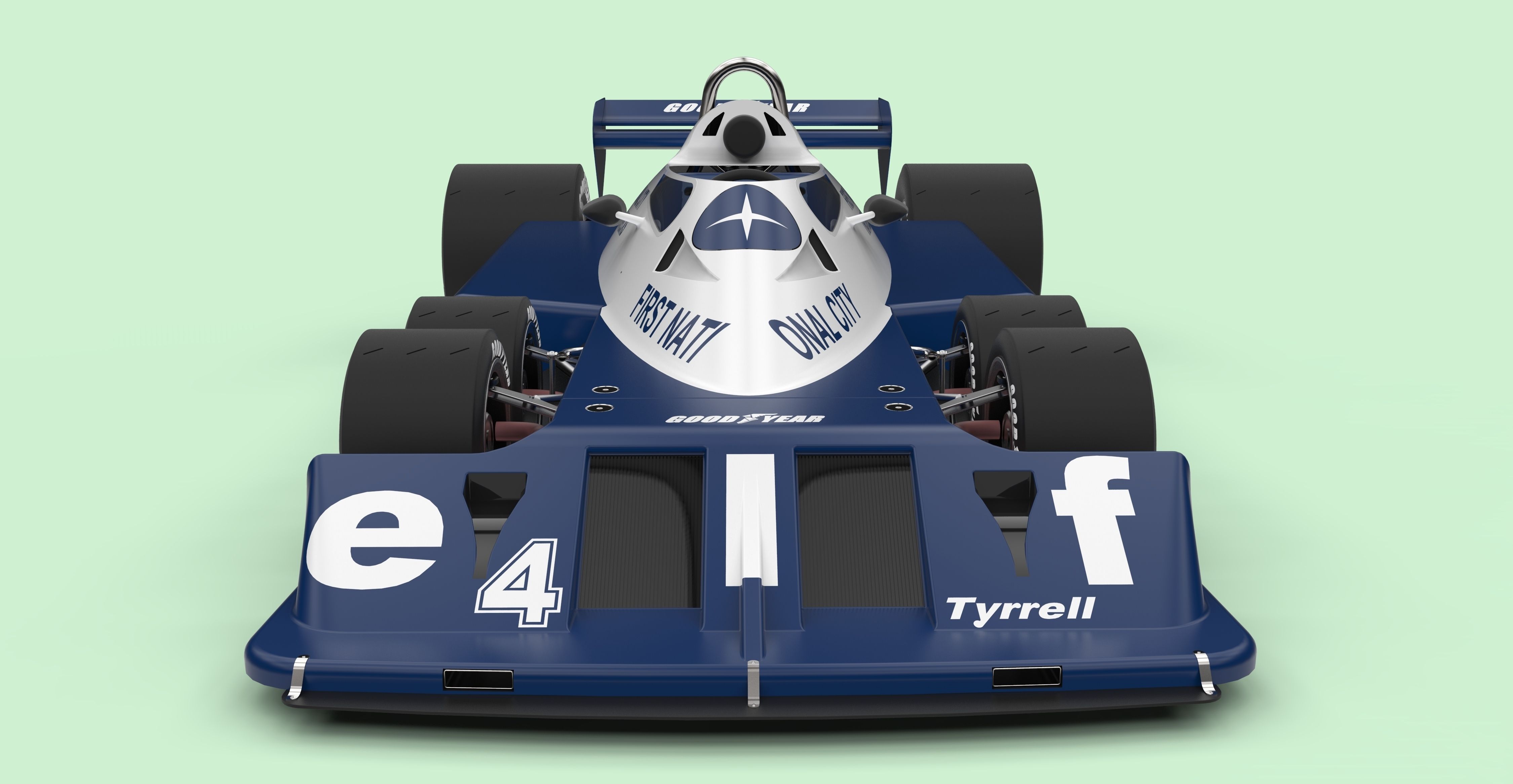 Tyrrell P34B six-wheeler Formula 1 3D model_4
