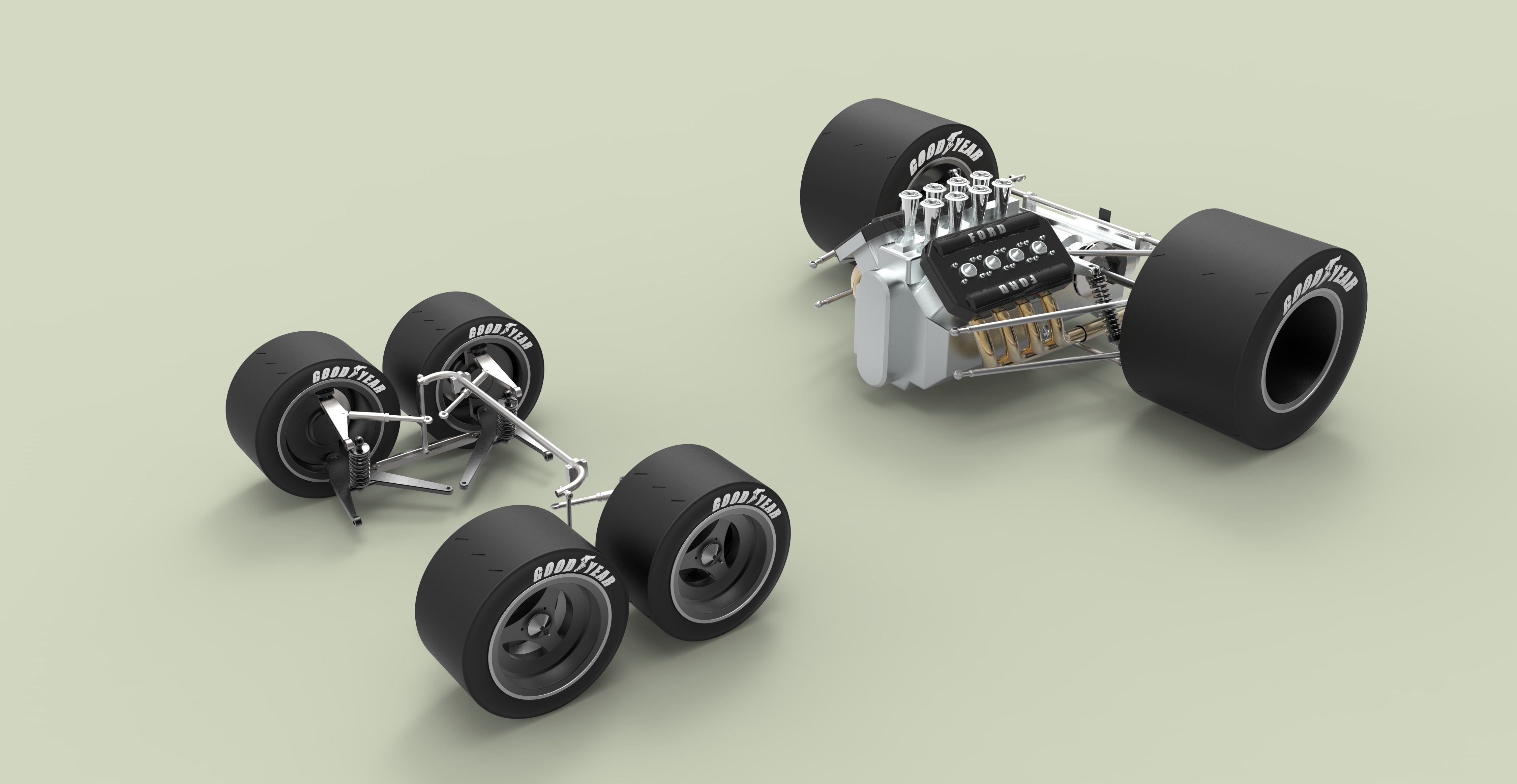 Tyrrell P34B six-wheeler Formula 1 3D model_16