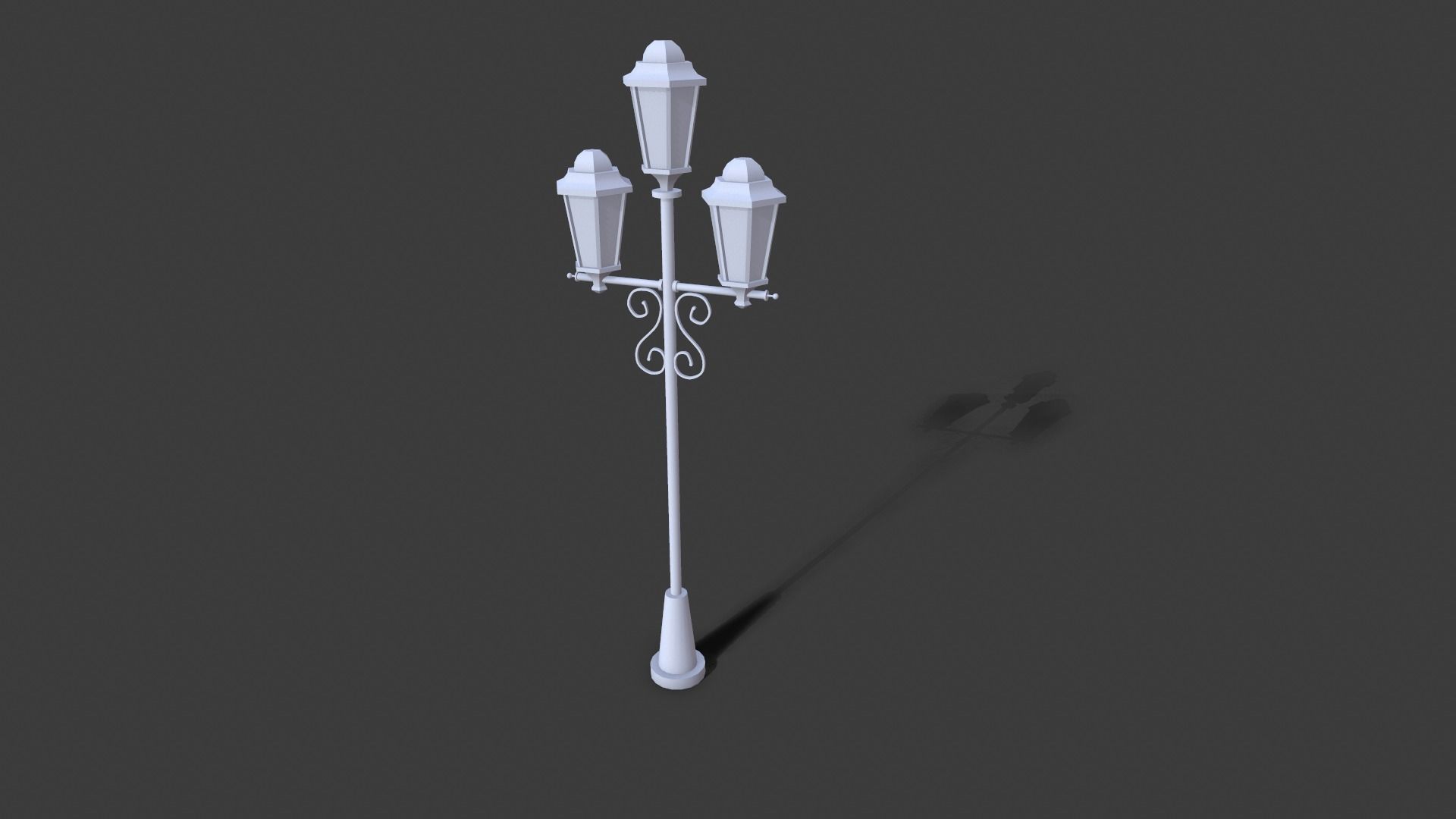 Street Lights Pack Low-poly 3D model_10