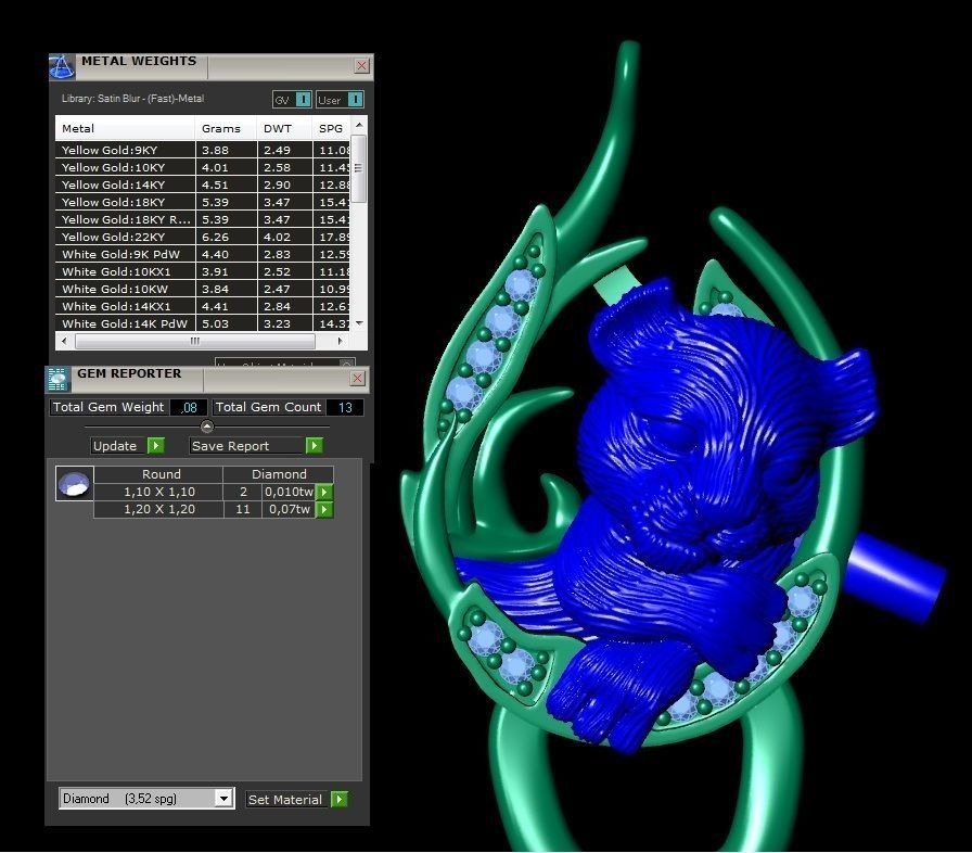 pendant little lion cub sleeping 3D print model_6