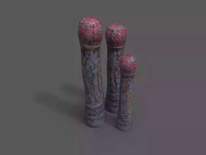 Alien Flora  Low-poly 3D model