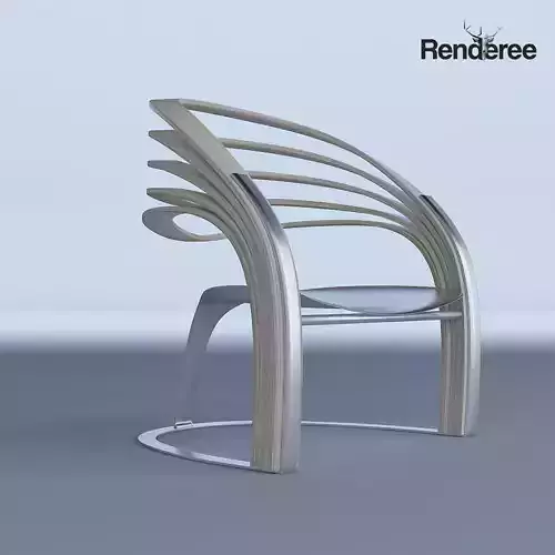 Modern Chair Steel Plywood