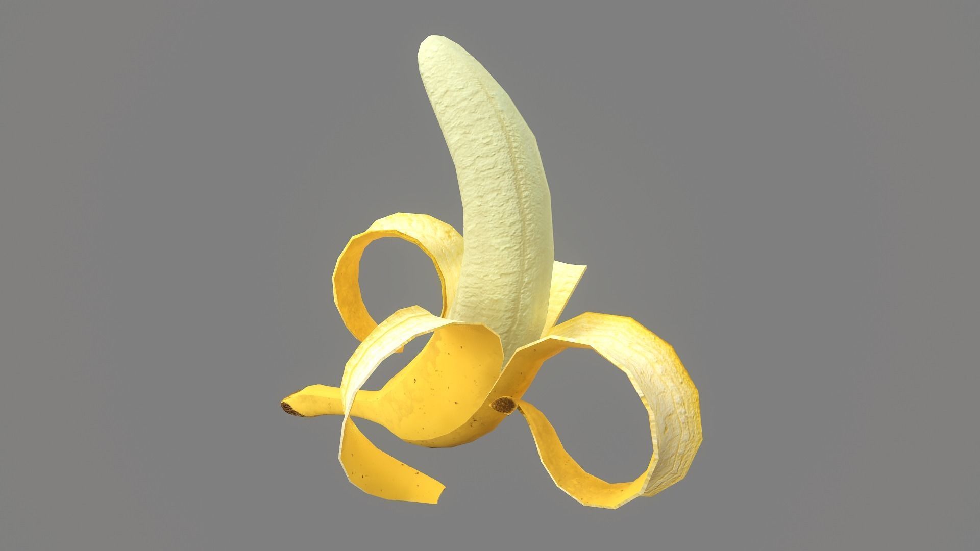 Banana Animated Low Poly Low-poly 3D model_14