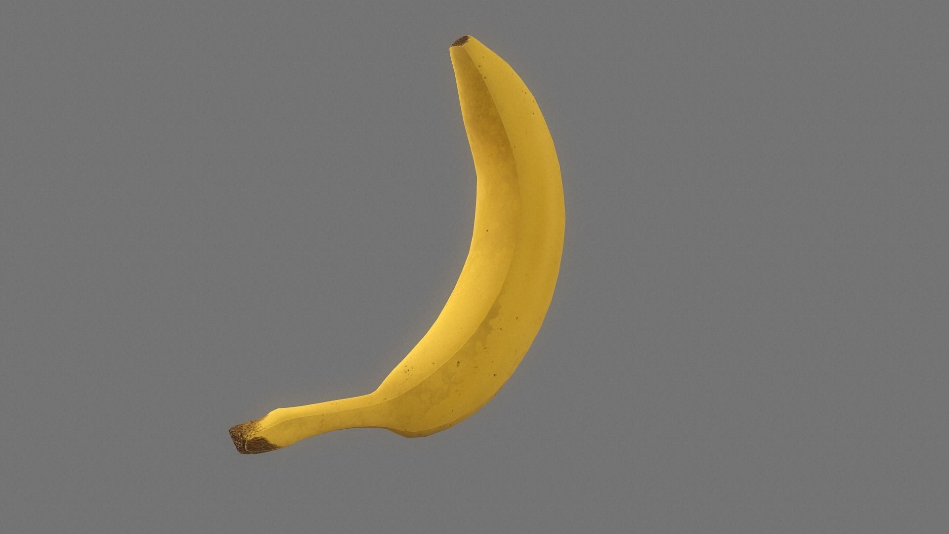 Banana Animated Low Poly Low-poly 3D model_9
