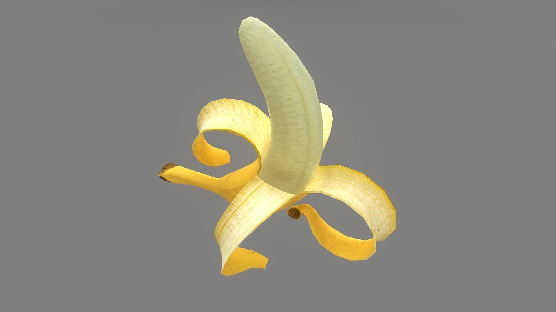 Banana Animated Low Poly Low-poly 3D model_6