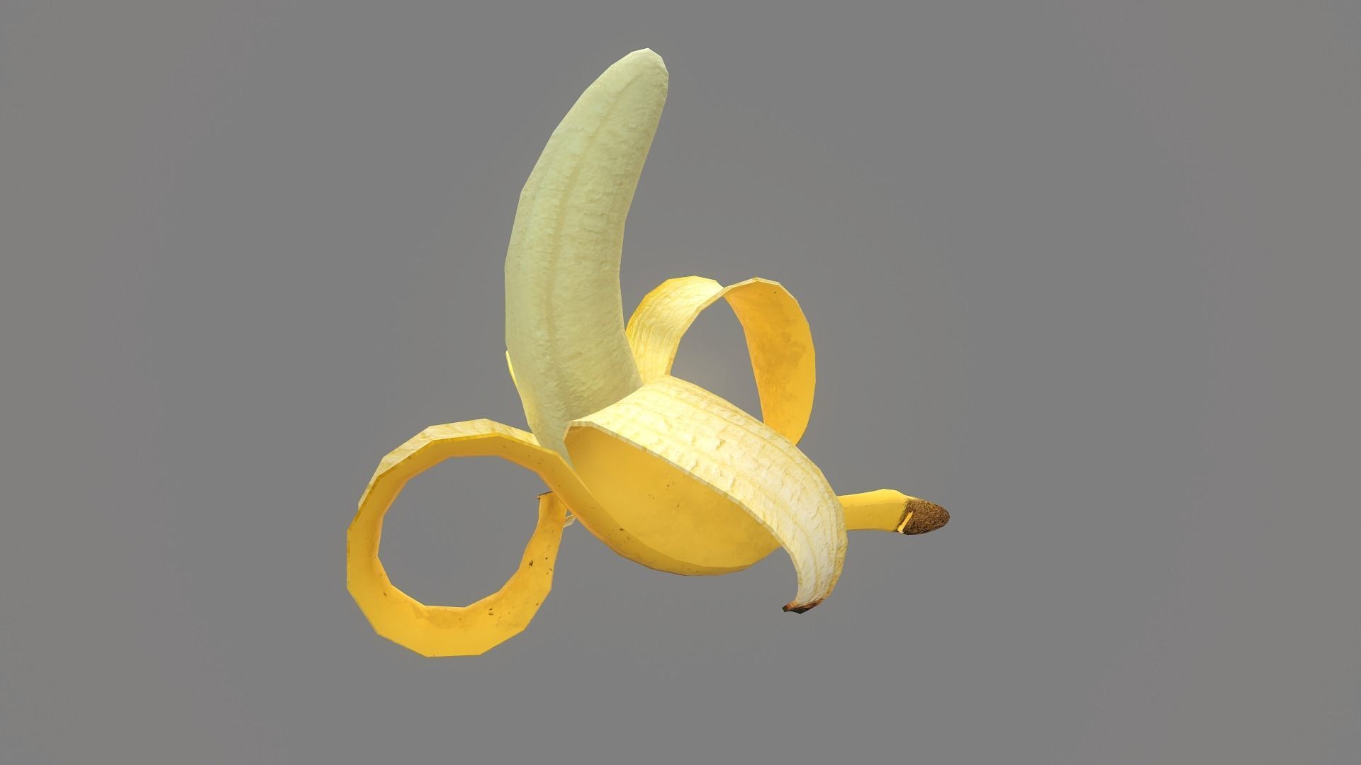 Banana Animated Low Poly Low-poly 3D model_12