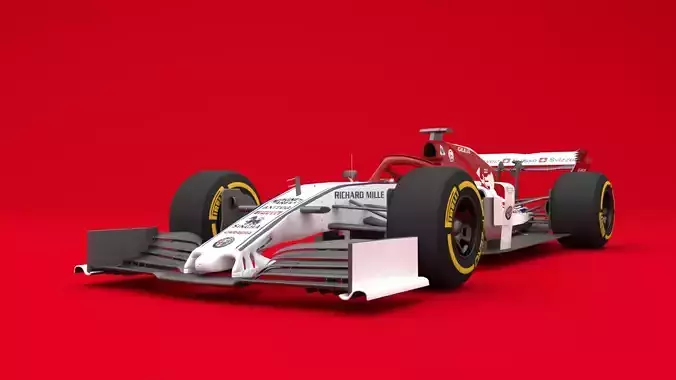 Alpha Romeo Sauber C38 3D model F1 2019
