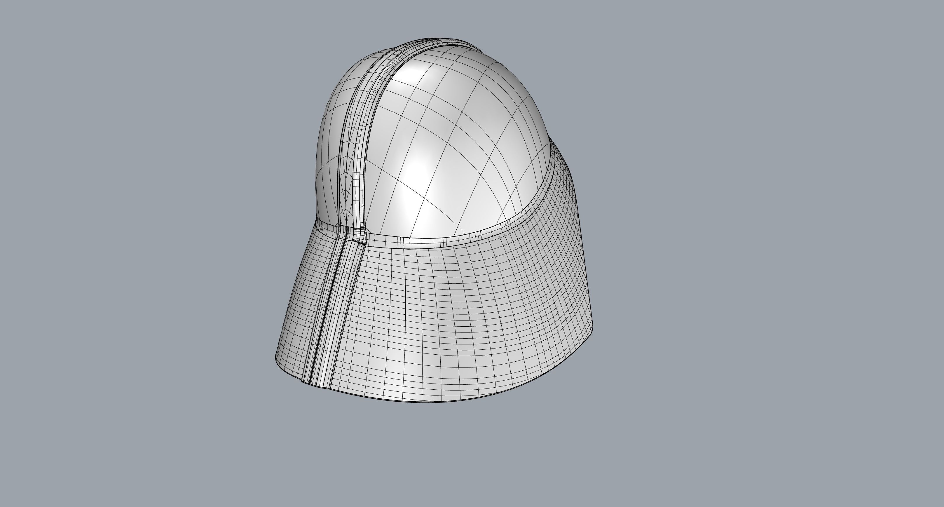 Nurbs Darth Vader Helmet for 3D Print 3D print model_9