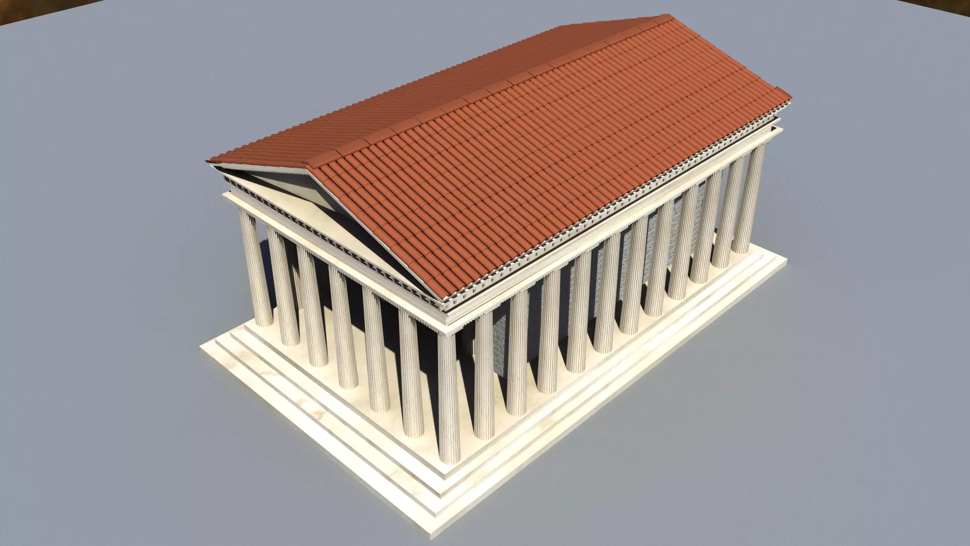 Ancient Temple 3D model_0