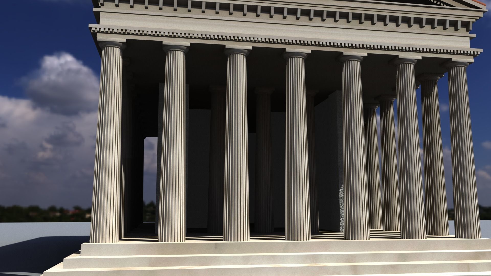 Ancient Temple 3D model_3