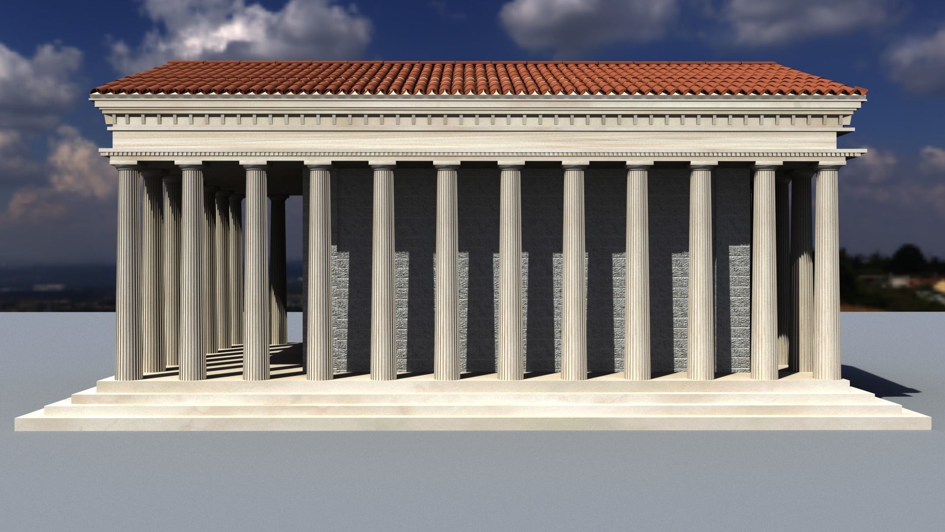 Ancient Temple 3D model_4