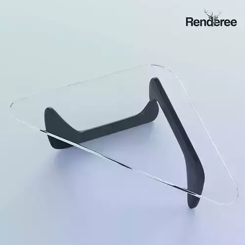 Triangular Glass Coffee Table