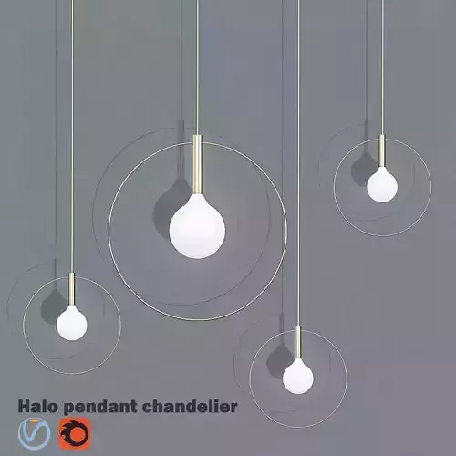 Halo pendant chandelier