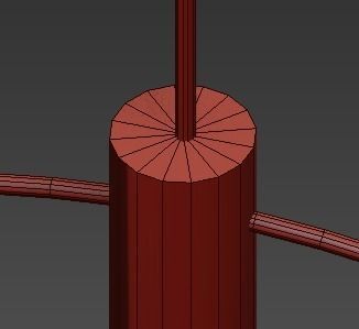 Halo pendant chandelier 3D model_5