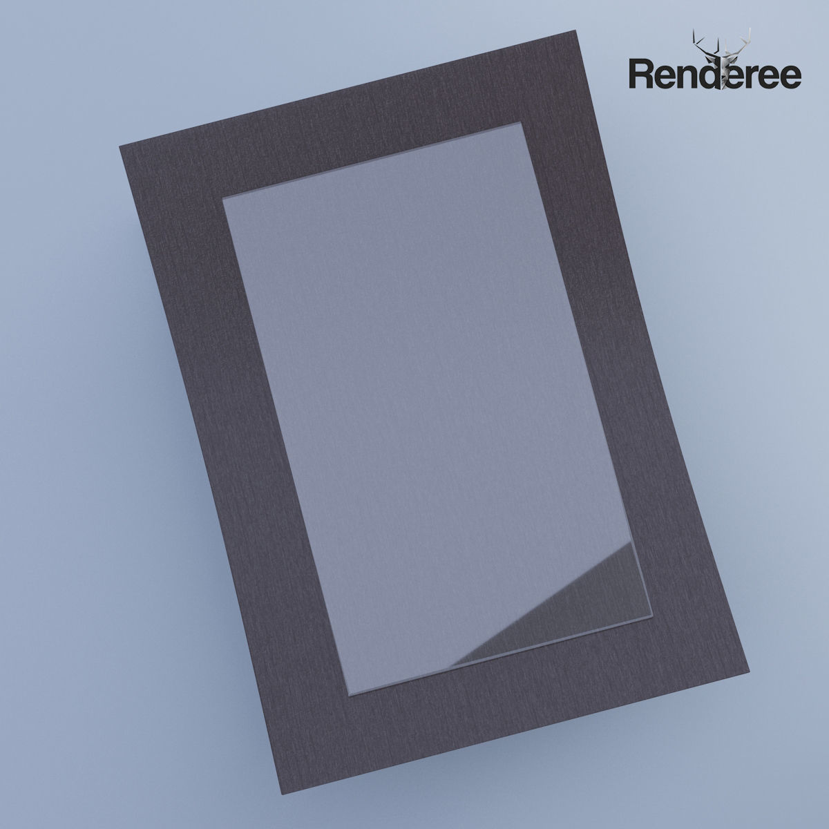 Wooden Coffee Table 3D model_3