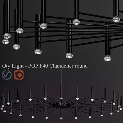 Oty Light POP P40 Chandelier round