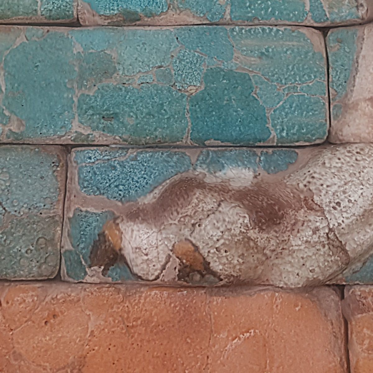 ASSYRIAN - CERAMIC PASSING LION 3D model_14