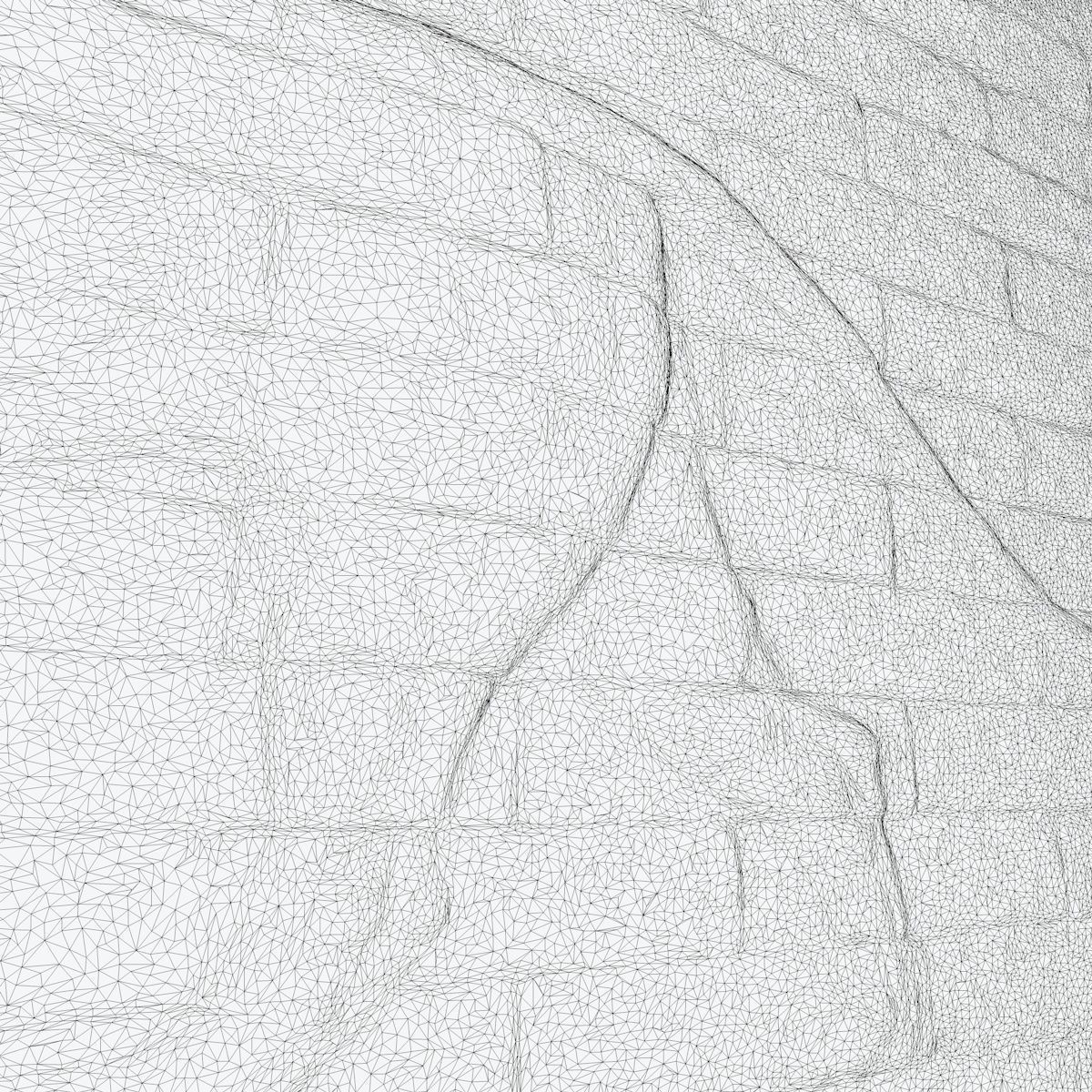 ASSYRIAN - CERAMIC PASSING LION 3D model_17