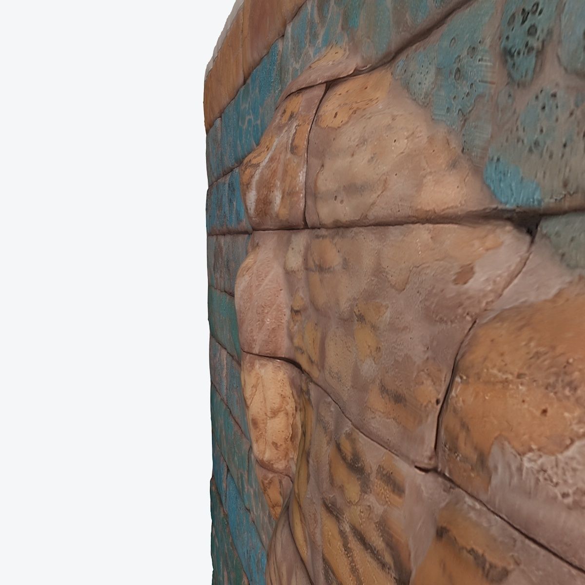 ASSYRIAN - CERAMIC PASSING LION 3D model_11