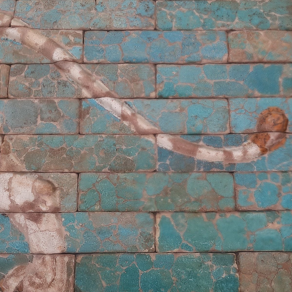 ASSYRIAN - CERAMIC PASSING LION 3D model_20