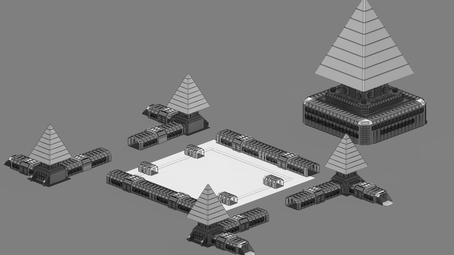 sci fi base  3D model_19