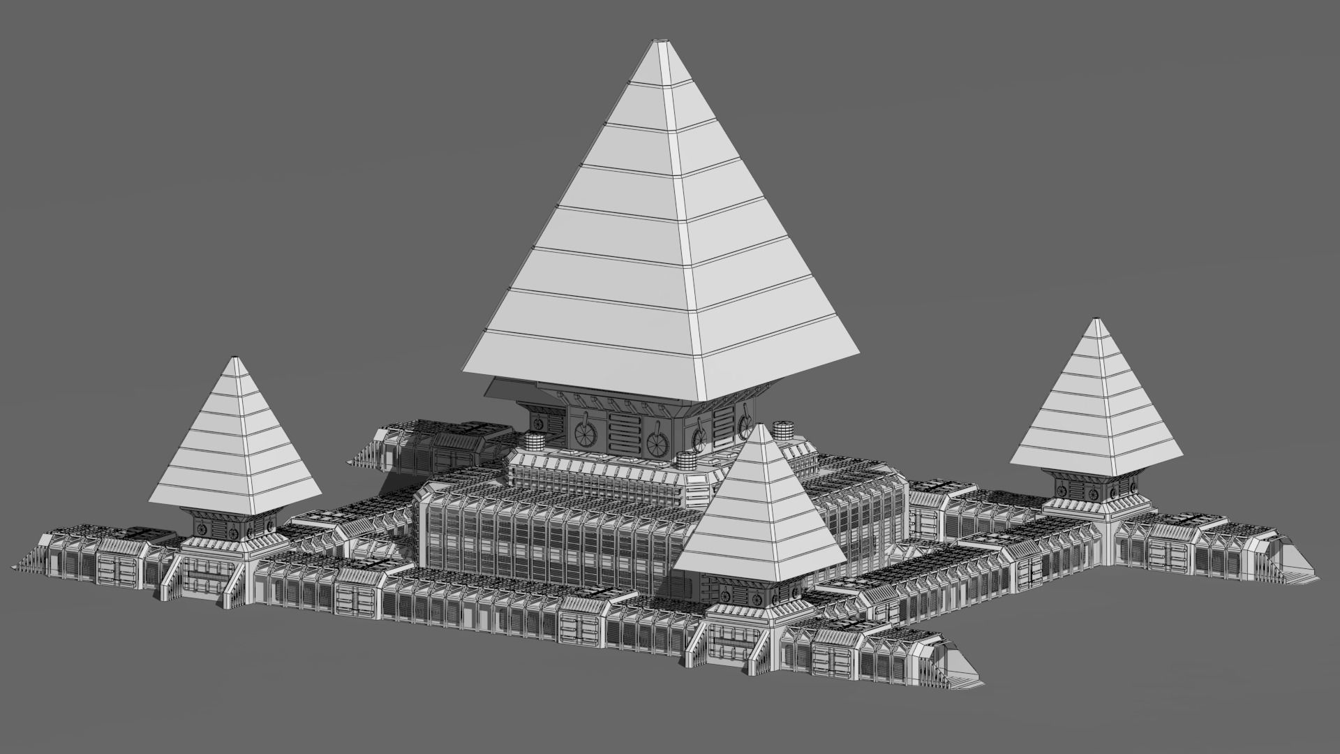 sci fi base  3D model_12