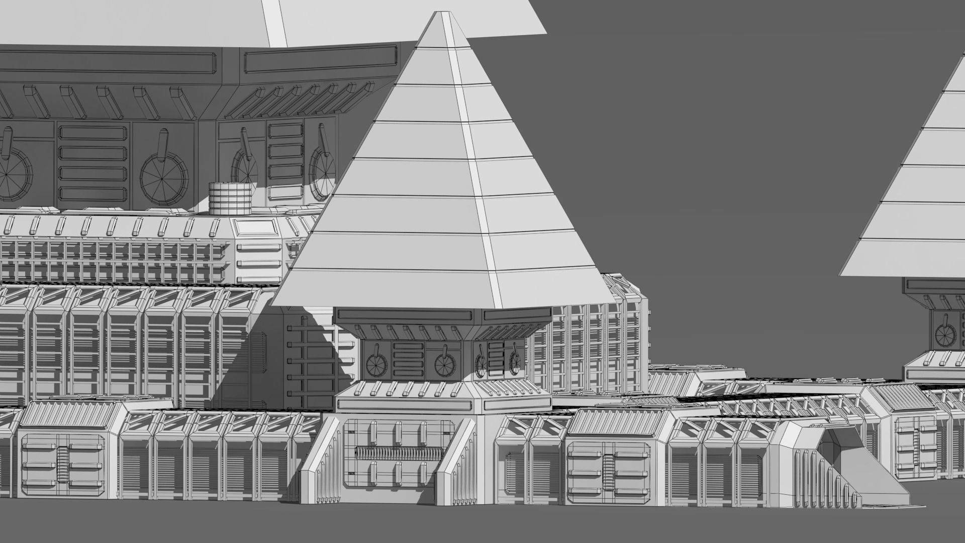 sci fi base  3D model_13