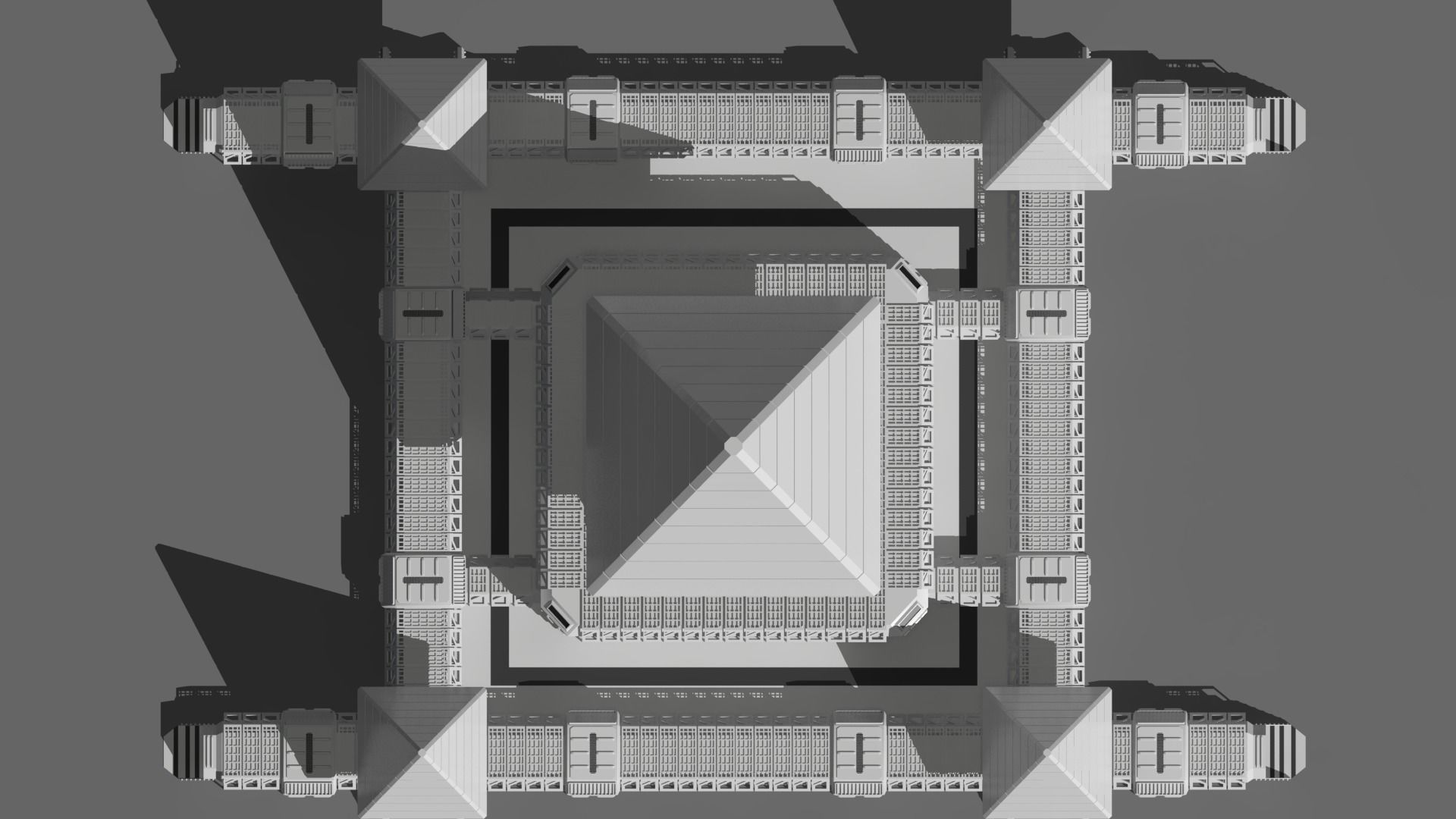 sci fi base  3D model_10