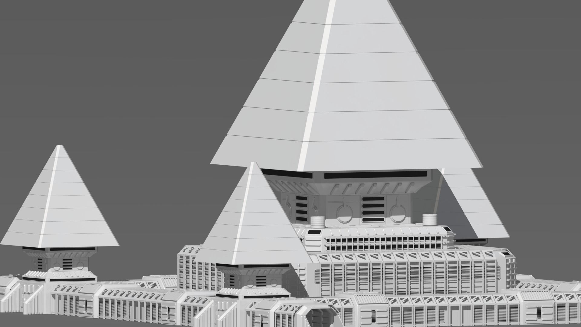 sci fi base  3D model_8