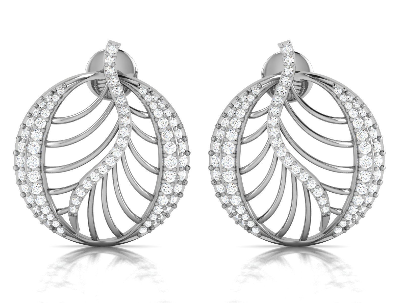 36 Light Weight Pendant Earrings set 3dm render details 3D print model_7