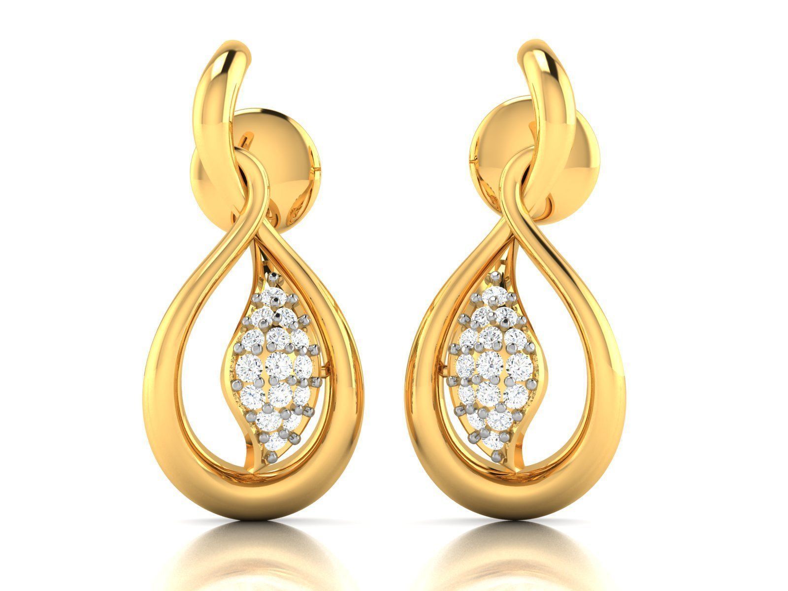 36 Light Weight Pendant Earrings set 3dm render details 3D print model_20