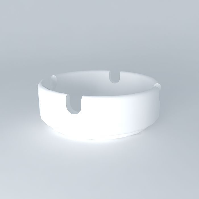 Regular Ashtray Free 3D model_1