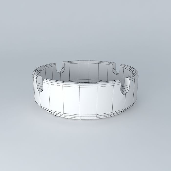 Regular Ashtray Free 3D model_3